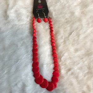 Paparazzi red necklace. Never worn.
